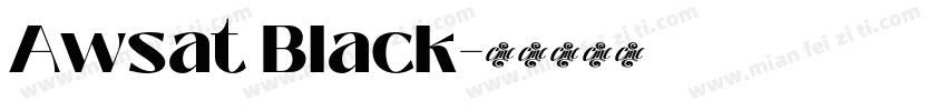 Awsat Black字体转换
